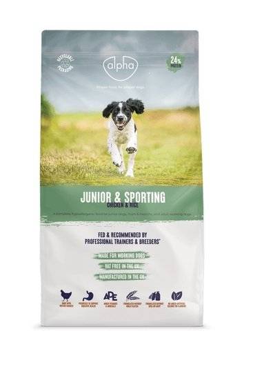 Alpha Junior and Sporting Complete Dry Dog Food