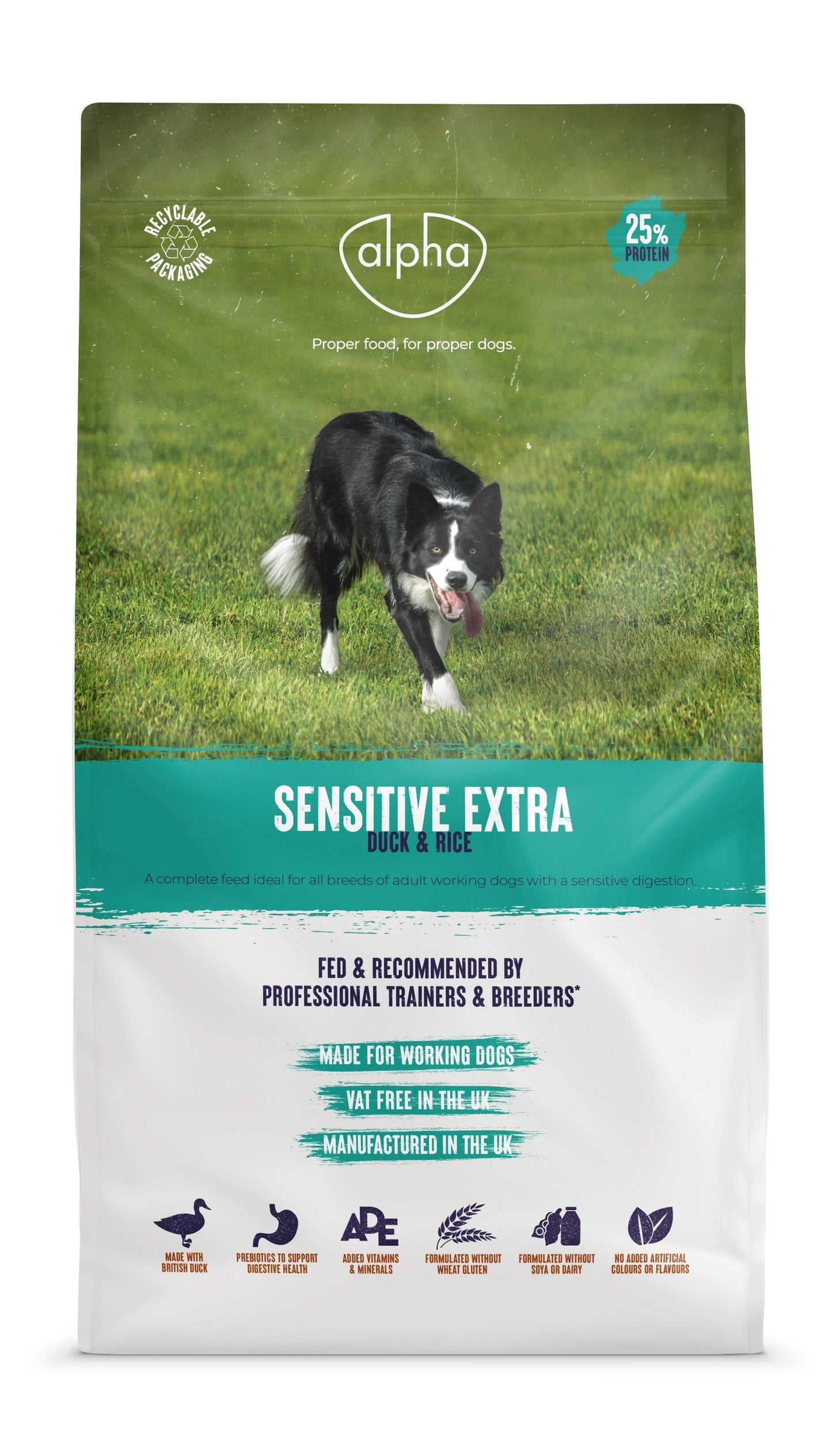 Alpha Sensitive Extra Dog Food - Duck & Rice 15kg