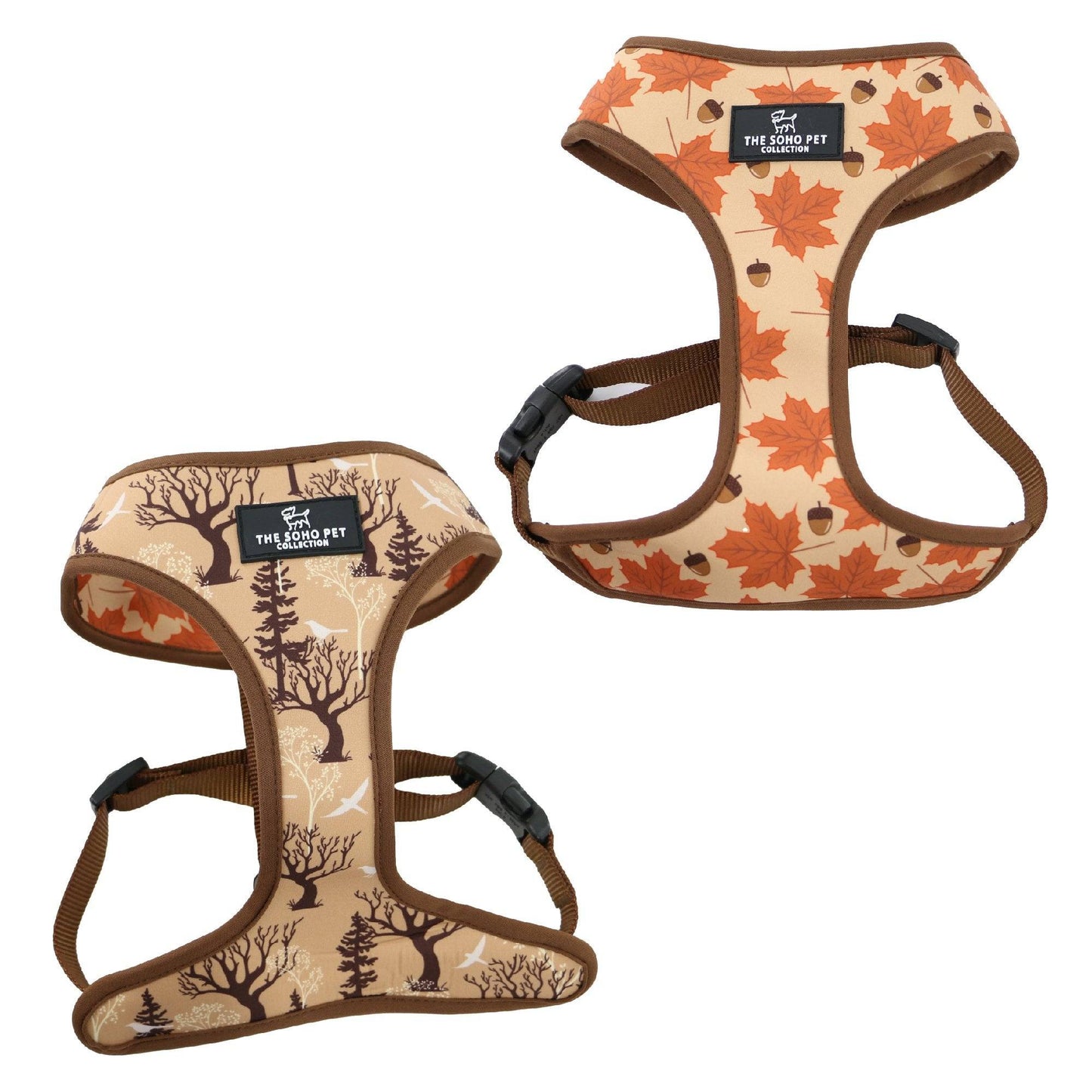 Ancol Soho Reversible Harness - Maple Leaf/Woodland