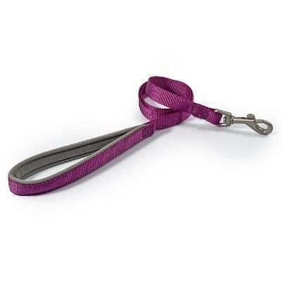 Ancol Viva Dog Lead - Nylon Padded Snap Lead 12mm x 1m - Purple