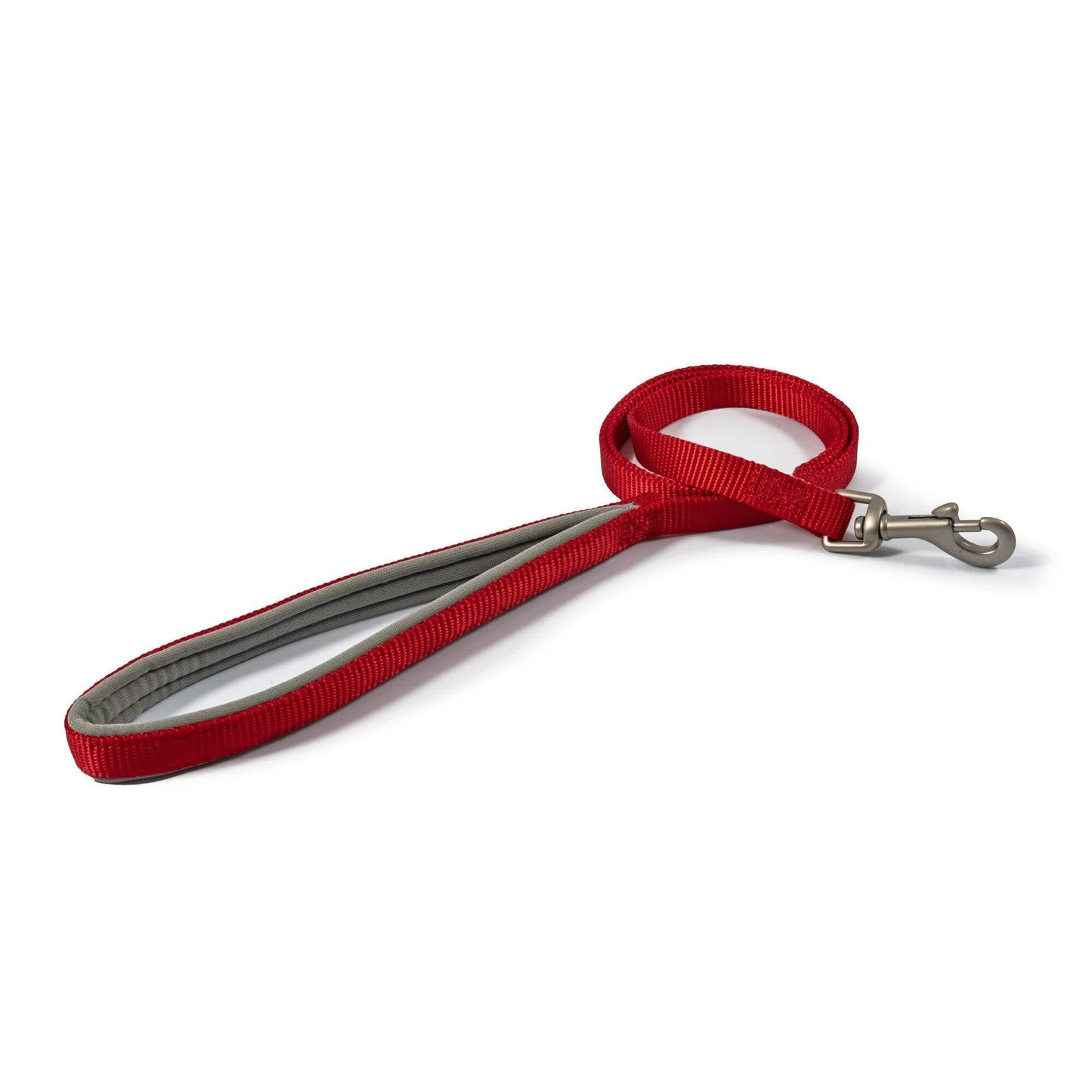 Ancol Viva Dog Lead - Nylon Padded Snap Lead 12mm x 1m - Red