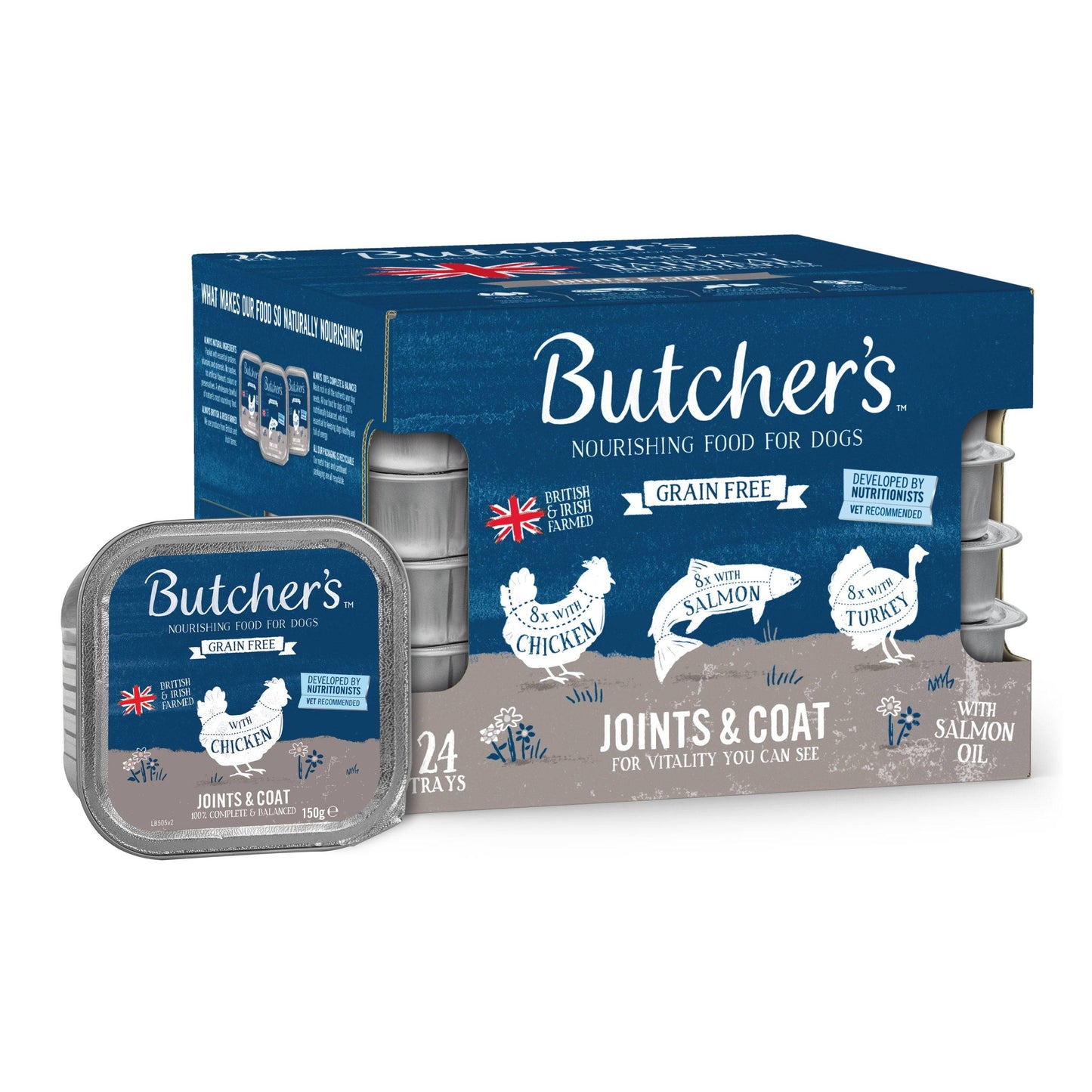 Butchers Joint and Coat Dog Food - Complete Grain Free Foils