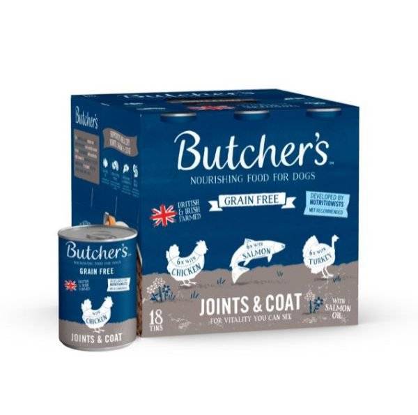 Butchers Joint and Coat Dog Food - Complete Grain Free Tins