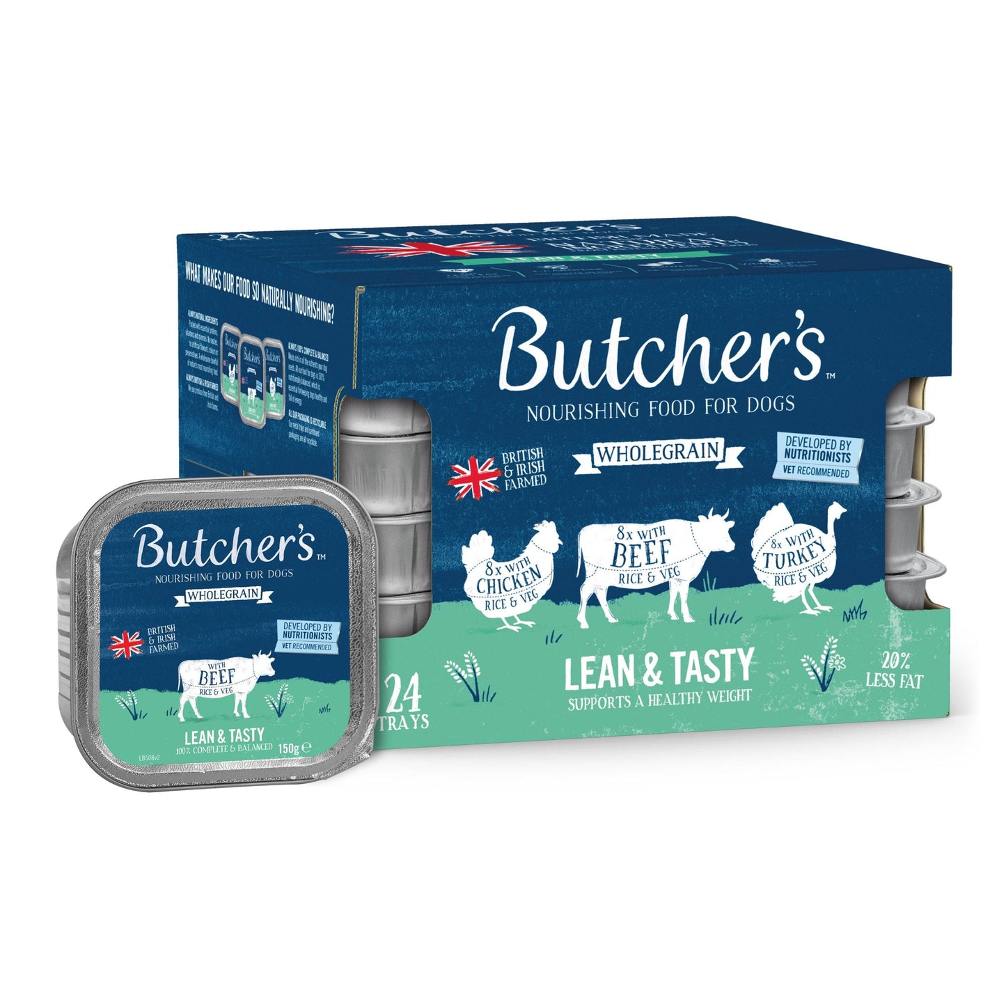 Butchers Lean and Tasty Wholegrain Complete Wet Dog Food