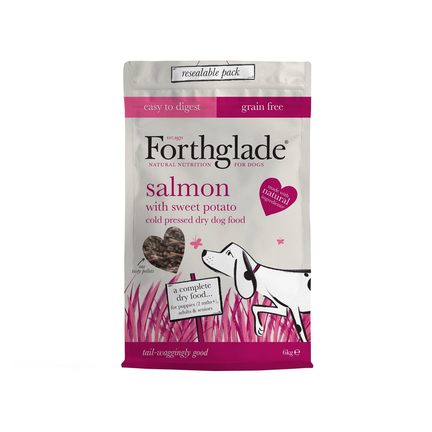 Forthglade Adult Cold Pressed Grain Free Salmon with Sweet Potato