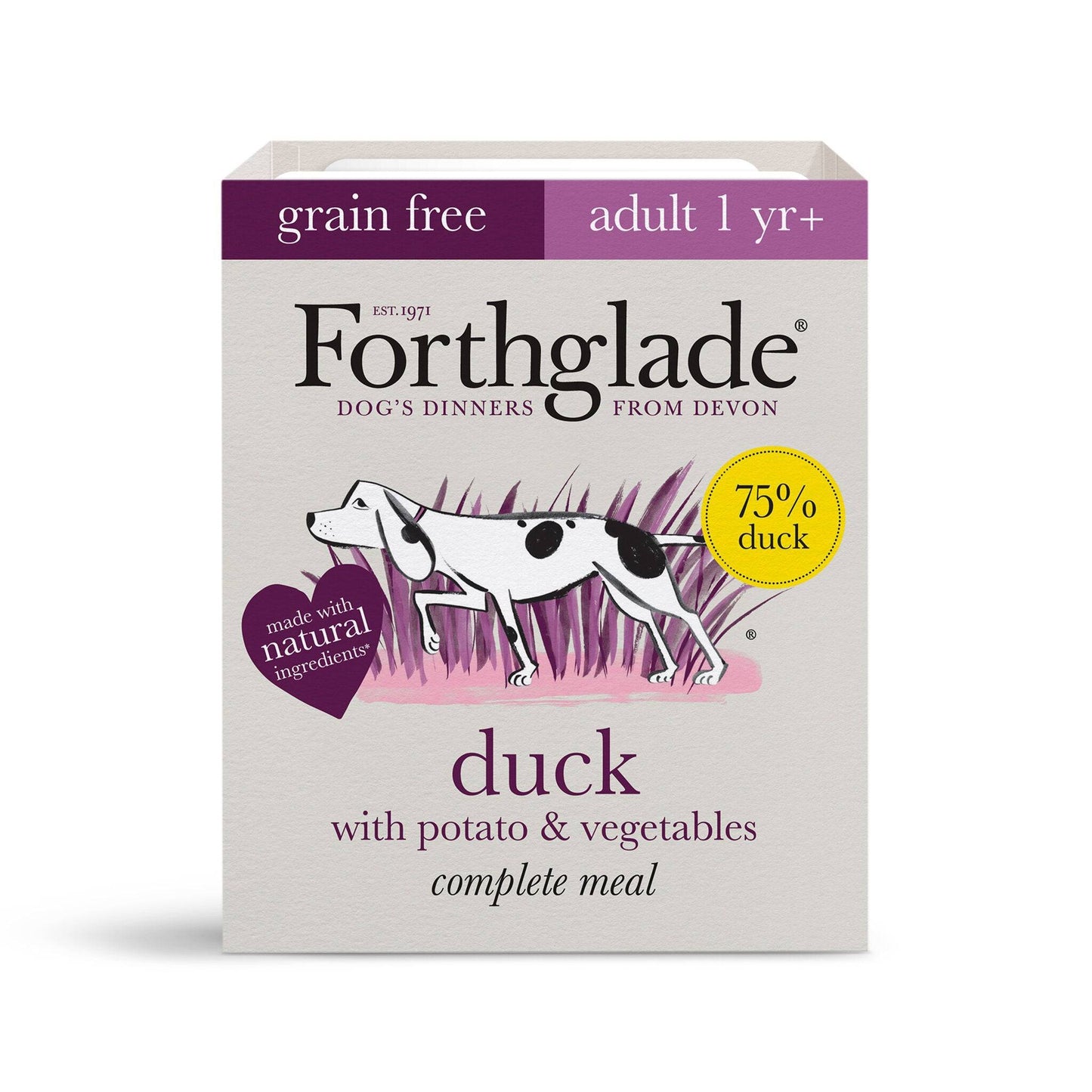 Forthglade Complete Grain Free Meal Trays - Duck and Venison