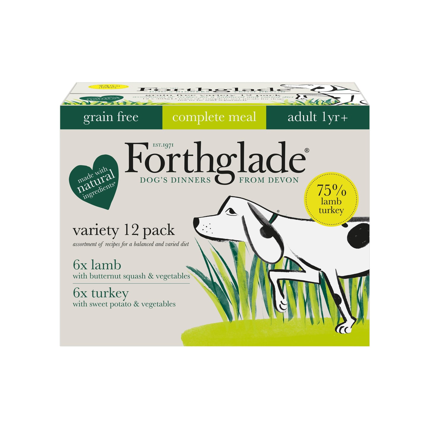 Forthglade Adult Complete Grain Free Duo Multipack 12 x 395g