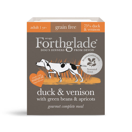 Forthglade Gourmet Dog Food Trays - Duck and Venison