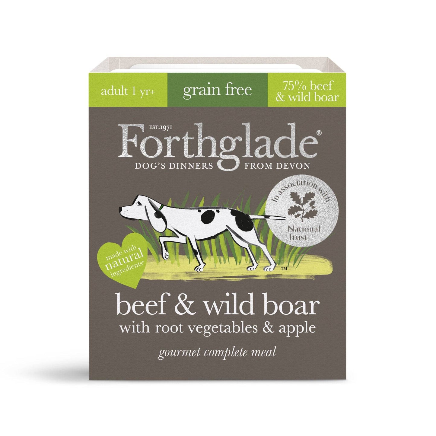 Forthglade Gourmet Dog Food Trays - Beef and Wild Boar