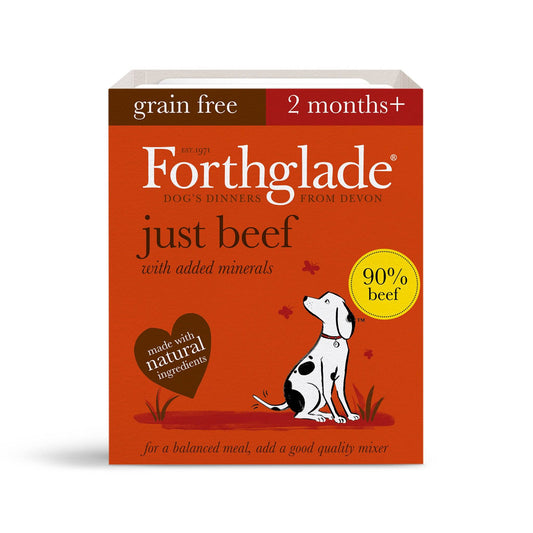 Forthglade Just Complementary Dog Food Trays - Beef