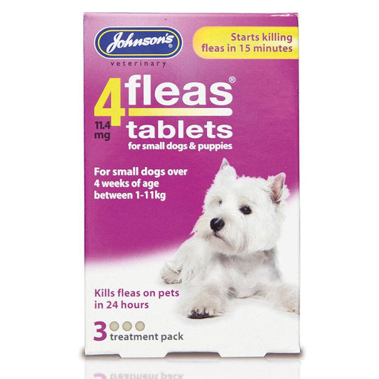 Johnsons 4Fleas Tablets Puppies and Small Dogs x 6