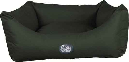 Snug and Cosy Dog Bed- Pescara Waterproof Rectangle 53cm - Green